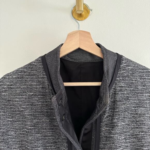 Lululemon Cocoon Car Coat in Black / Coco Pique Black / Shine Dot Black - Picture 7 of 11